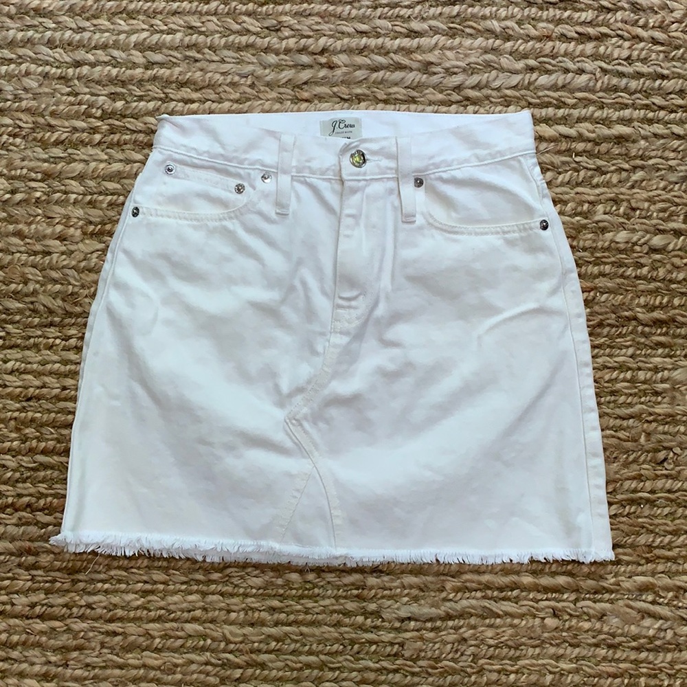 White Sz 26 J. Crew Mini Skirt